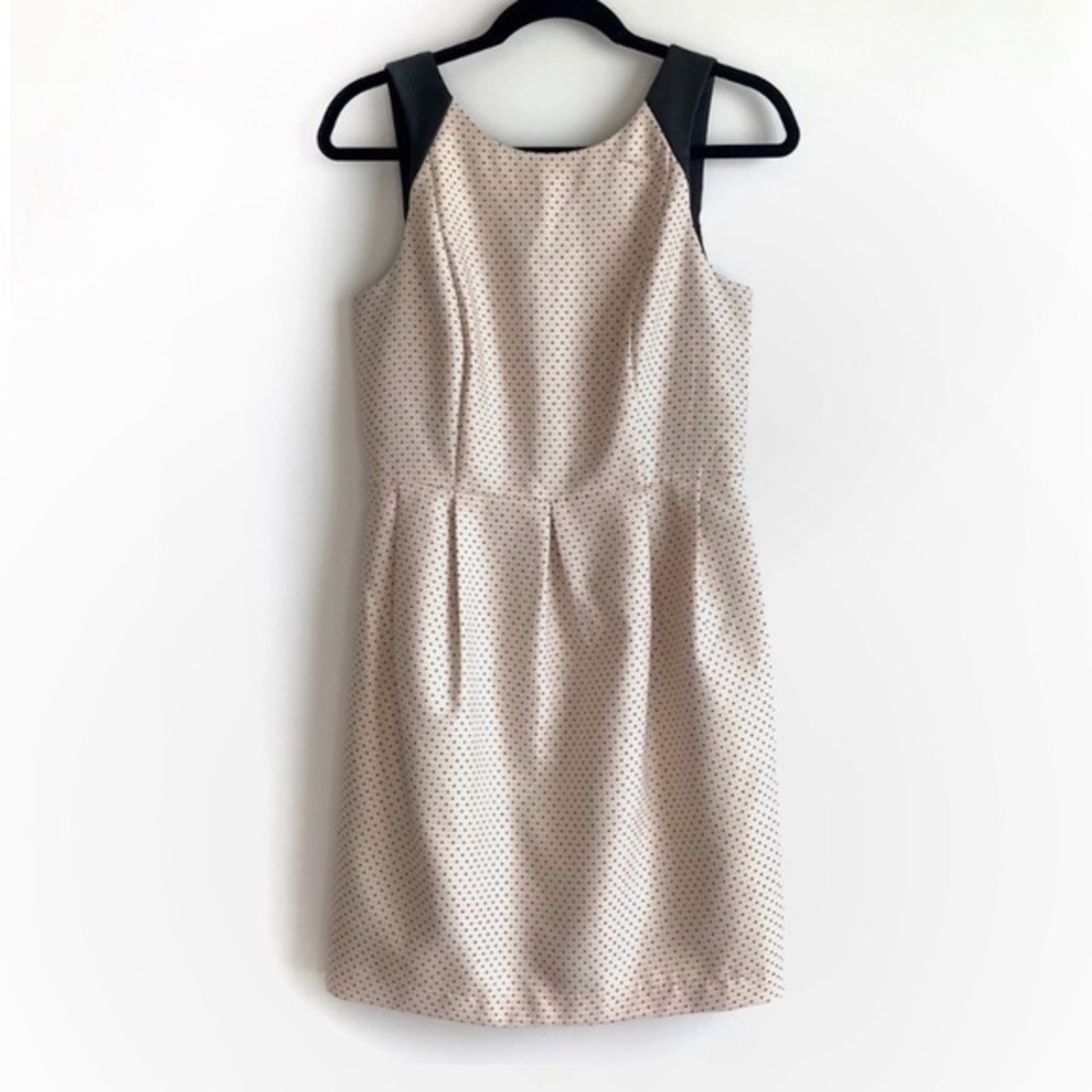 Kensie Polka Dot Black and Cream Sleeveless Mini Dress Size Small
